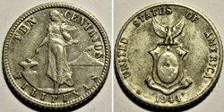 1944 Denver, 10 Centavos - Philippines U.S. Administration