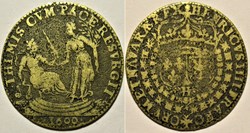 Henri IV - 1600, Jeton - La Paix relevant la Justice