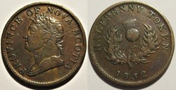 George IV - HalfPenny Token 1832 - Nova Scotia (ex.8)