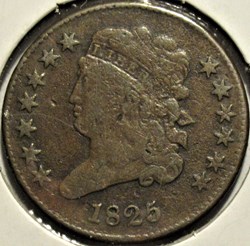 1825 Classic Head Half Cent