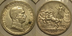 1915 Royaume d'Italie, 2 Lire, Roma - Vittorio Emanuele III (2.ex.)