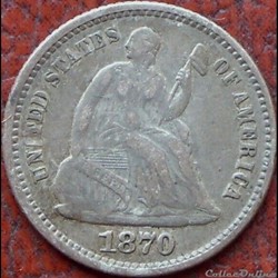 1870 Half Dime