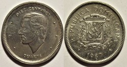 Dominican Republic - 10 Centavos 1987, Duarte
