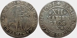 Rudolf August & Anton Ulrich - 1/3 Thaler 1691 - Brunswick-Wolfenbüttel
