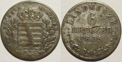 Bernhard II - 6 Kreuzer 1836, Duchy of Saxe-Meiningen