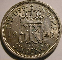 George VI - 6 Pence 1943 - Great Britain