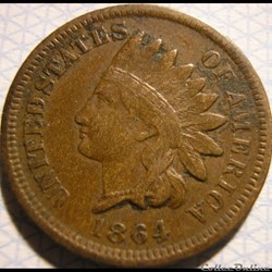 1864 One Cent (ex.3)