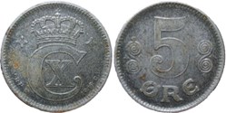 Christian X Denmark - 5 Øre 1918