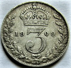Edward VII - 3 Pence 1909 - United Kingdom