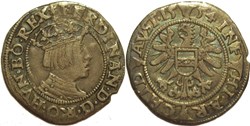 1554 Vienna, 3 Kreuzer - Ferdinand I, King of the Romans