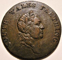 1793 One Farthing - Pro Bono Publico- South Wales, England