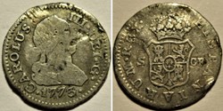 1773 Sevilla, 1/2 Real - Carlos III d'Espagne
