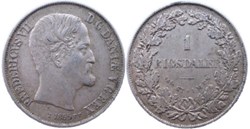 Frederik VII Denmark - 1 Rigsdaler rigsmont 1855