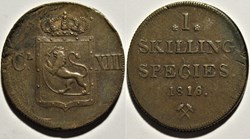 Carl XIII of Sweden - 1 Skilling 1816 Norway