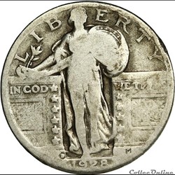 1928 Denver Quarter Dollar