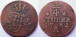 Friedrich II the Great - ¼ Stüber 1781 - East Friesland
