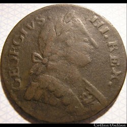 1787 Half Penny Machine Mills New York - George III