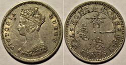 Victoria - 10 Cents 1866 - Hong-Kong
