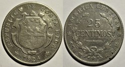 Costa Rica - 25 Céntimos 1924
