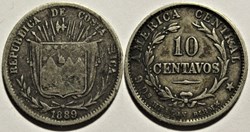 Costa Rica - 10 Centavos 1889