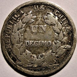 Chile - Un Decimo 1866/5 Santiago