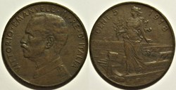 1918 Regno d'Italia, 5 Centesimi, Roma - Vittorio Emanuele III (ex.3)