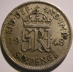 George VI - 6 Pence 1948 - Great Britain