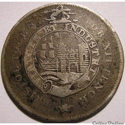 1811 Shilling to Facilitate Trade - Somersetshire, Bristol