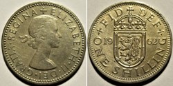 Elizabeth II - One Shilling 1962 - Scottish Shield