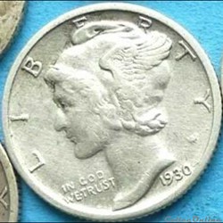 1930 San Francisco Dime