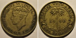George VI - One Shilling 1940 - West Africa