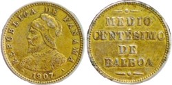 Panama - ½ Centésimo of Balboa 1907