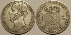 Willem II of Nederland - 1 Gulden 1848