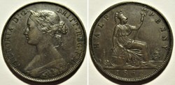 Victoria - Half Penny 1862 - Great Britain