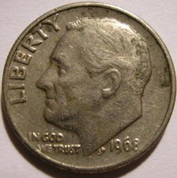 1968 Dime