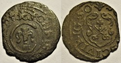 Christina of Sweden - 1 Solidus 1650 Riga, Livonia
