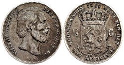 Willem III of Nederland - 1/2 Gulden 1858