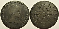 1843 Segovia, 8 Maravedis - Isabel II España (ex.2)