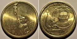 American Innovation One Dollar 2019 - Polio vaccine, Dr. Jonas Salk, Pennsylvania