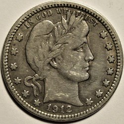 1912 Quarter Dollar