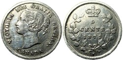 Victoria - 5 Cents 1872 H