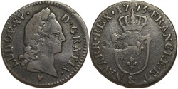 Louis XV - 1/2 Sol à l'écu d'Aix 1773