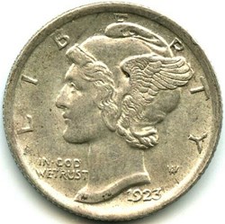 1923 Dime