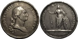 1789 Madrid, Medalla de la Proclamación Carlos IV de España