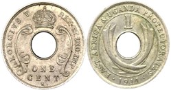 George V - 1 Cent 1911 - East Africa, Uganda Protectorates