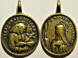 Médaille de San Pedro de Alcántara & Santa Maria Magdalena di Pazzi