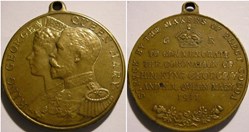George V & Mary - 1911 Coronation Medal - Cocoa Makers. UK