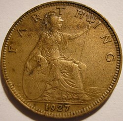 George V - Farthing 1927 - Great Britain