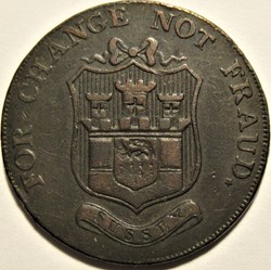 1794 HalfPenny, I. Biggs Token - Lamberhurst, Kent, England