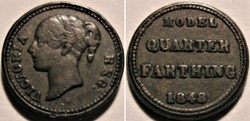 Victoria - Quarter Farthing Model 1848 - Token